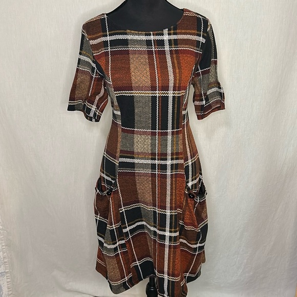 Enfocus Studio Dresses & Skirts - EnFocus Studio Plaid Dress - Size 10 | Button Pocket Detail